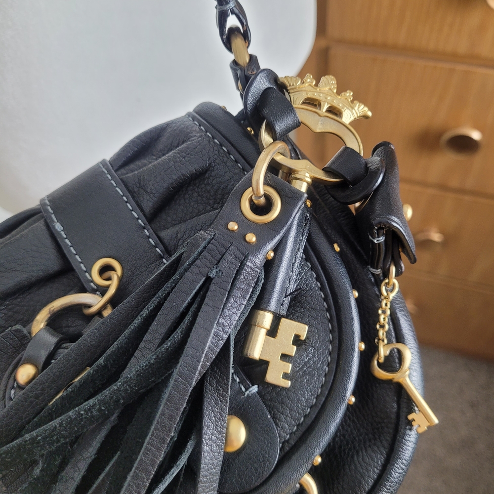 Juicy Couture Black Crossbody Bag with Gold Accents - Picture 8 of 13